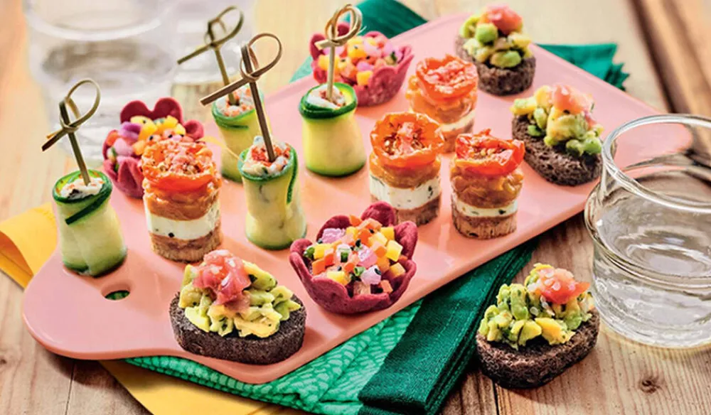 Picard 16 bouchées apéritives aux légumes* Végétarien|Verrines, Canapés