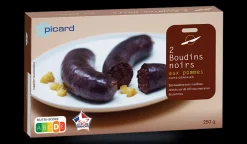 Picard 2 boudins noirs aux pommes, cuits* Viandes Cuisinées