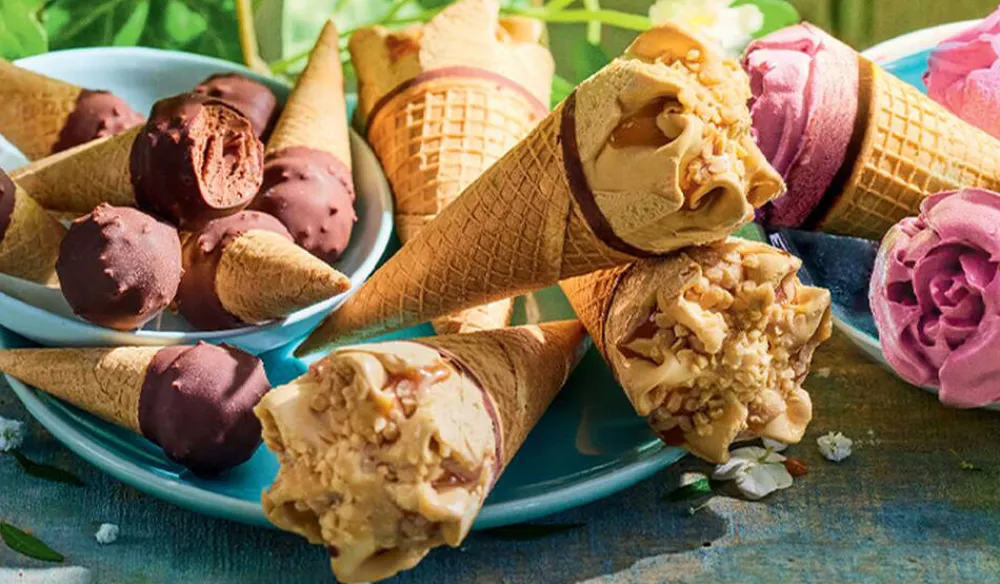 Picard 6 cônes caramel beurre salé*Enfant Glaces Pour Enfants|Cônes Glacés