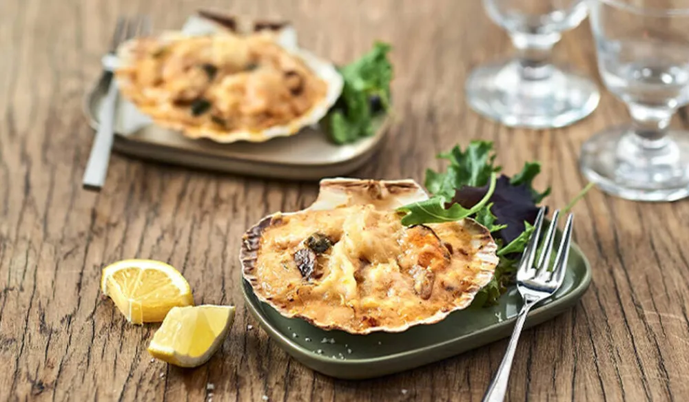Picard 4 coquilles aux fruits de mer* Entrées Individuelles|Entrées Chaudes