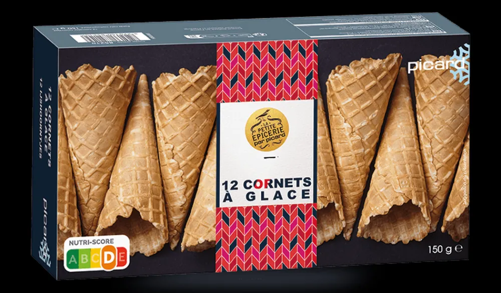 Picard 12 cornets à glace* Biscuits