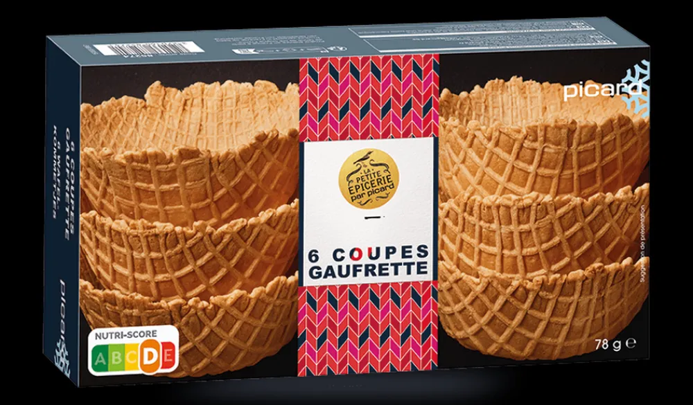 Picard 6 coupes gaufrette* Biscuits
