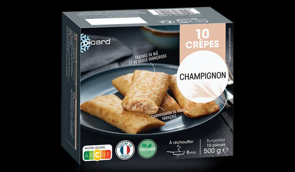 Picard 10 crêpes champignon*Enfant Végétarien|Plats Spécial Enfants