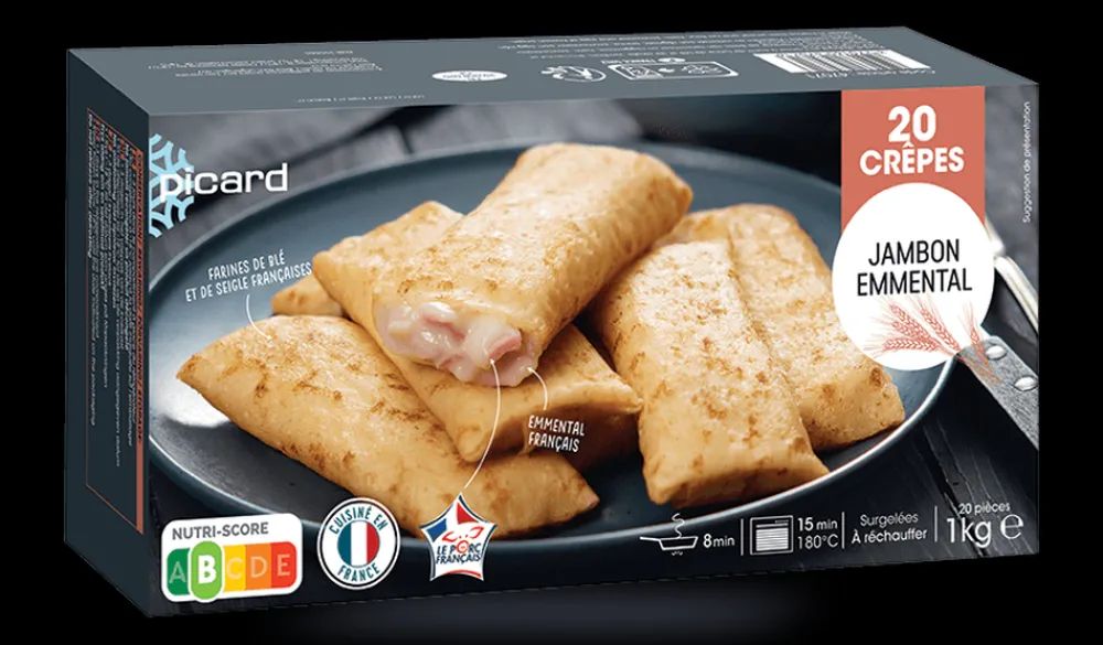 Picard 20 crêpes jambon-emmental*Enfant Produits Nutri-Score B|Crêpes Et Galettes Salées