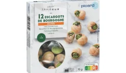 Picard 12 escargots moyens* Fruits De Mer Cuisinés Et Panés|Escargots