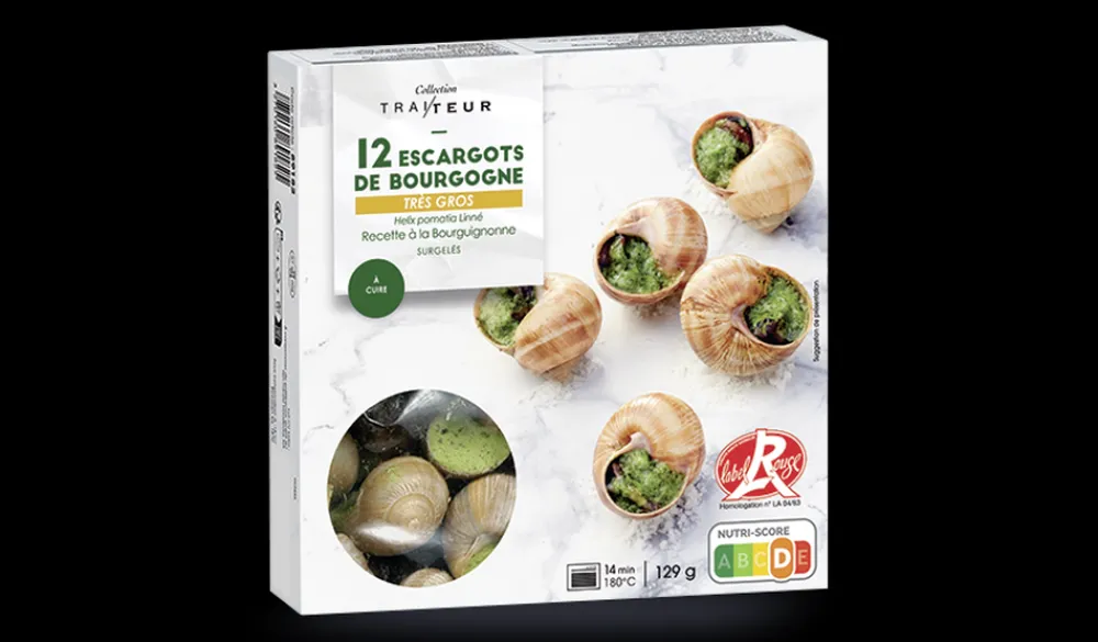 Picard 12 escargots très gros, Label Rouge* Fruits De Mer Cuisinés Et Panés|Escargots