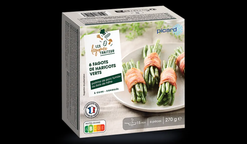Picard 6 fagots d'haricots poitrine de porc fumée* Produits Nutri-Score B|Accompagnements