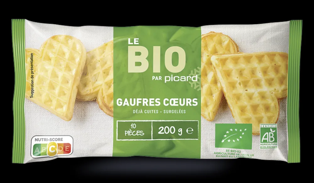 Picard 10 gaufres coeurs bio*Enfant Spécial Enfants|Crêpes, Pancakes, Gaufres