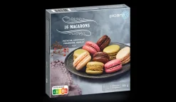 Picard 16 macarons chocolat, framboise, vanille, pistache* Macarons, Mignardises