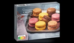 Picard 12 macarons, citron-spéculos-fruits rouges-chocolat* Macarons, Mignardises