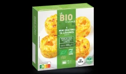 Picard 4 mini gratins de légumes bio*Enfant Produits Nutri-Score B|Végétarien