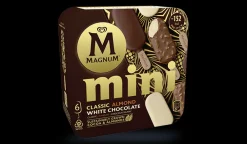 Picard 6 Mini Magnum Classic amande blanc* Bâtonnets De Glace, Barres Glacées|Vanille, Caramel
