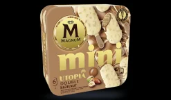 Picard 6 Mini Magnum Utopia double hazelnut* Bâtonnets De Glace, Barres Glacées|Chocolat, Noisette