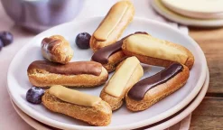 Picard 12 mini-éclairs, chocolat, caramel, praliné, café* Macarons, Mignardises