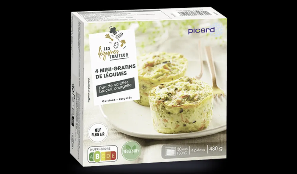 Picard 4 mini-gratins de légumes* Accompagnements|Gratins