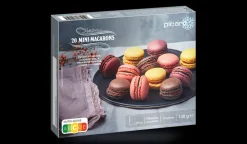 Picard 20 mini-macarons,chocolat,cassis, framboise,citron* Macarons, Mignardises