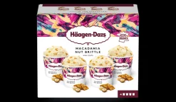Picard 4 Mini-pots Macadamia Nut Brittle* Pots De Glace|Café Et Autres Parfums Gourmands