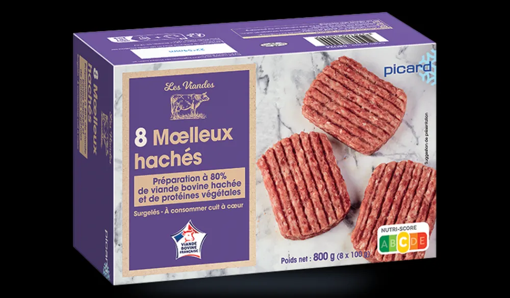 Picard 8 moelleux hachés* Viandes Hachées|Boeuf