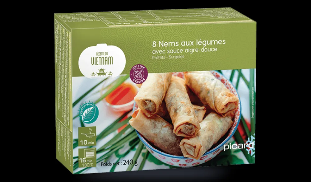 Picard 8 nems aux légumes* À Partager|Bouchées, Brochettes