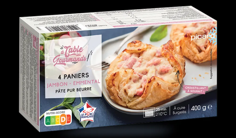 Picard 4 paniers jambon-emmental*Enfant Entrées Individuelles|Entrées Chaudes