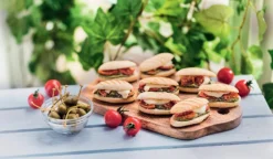 Picard 8 paninis apéritifs, pesto, tomate, mozzarella* Végétarien|Apéritifs Chauds