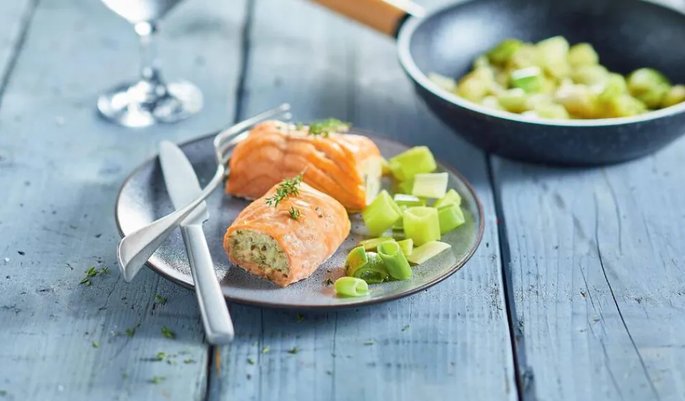 Picard 2 paupiettes de saumon aux poissons, aux poireaux* Produits Nutri-Score B|Poissons Marinés, Fumés, Cuisinés