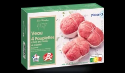 Picard 4 paupiettes de veau* Viandes Bio Et Labellisées|Veau
