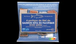 Picard 4 pavés de saumon kéta du Pacifique MSC* Produits Nutri-Score A|Poissons Bio Et Labellisés