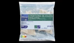 Picard 4 portions filet Eglefin MSC, Norvège ou Islande* Produits Nutri-Score A|Poissons Bio Et Labellisés
