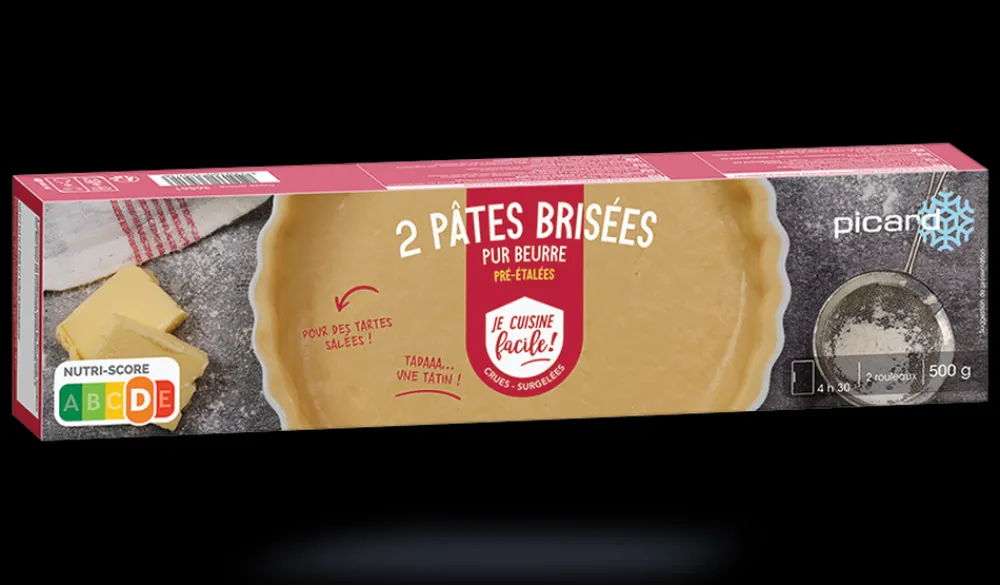 Picard 2 pâtes brisées pur beurre pré-étalées* Pâtes À Tarte|Tartes Végétariennes