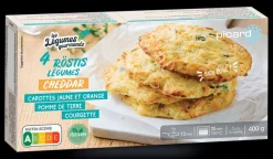 Picard 4 röstis de légumes et cheddar*Enfant Produits Nutri-Score A|Légumes Enfants