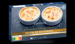 Picard 2 sabayons de langoustines et de Saint-Jacques au Sauternes* Cassolettes Et Coquilles|Entrées Individuelles