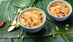 Picard 2 soupes thaï au poulet et aux vermicelles* Produits Nutri-Score A|2 Parts