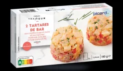Picard 2 tartares de bar aux carottes et aux agrumes* Entrées Traiteur|Entrées Froides