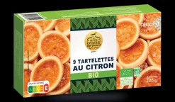 Picard 9 tartelettes au citron bio* Biscuits