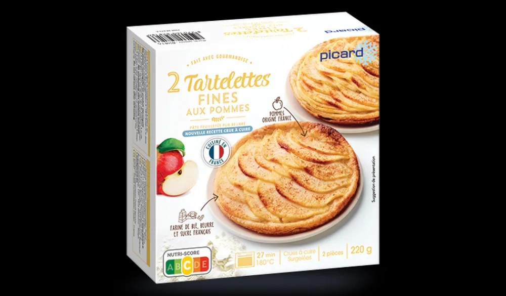 Picard 2 tartelettes fines aux pommes* Tartes, Tartelettes