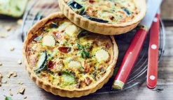 Picard 2 tartes bio courgette tomate féta AOP* Végétarien|Tartes Végétariennes