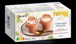 Picard 2 tasses façon mocaccino* Chocolat, Noisette|Café Et Autres Parfums Gourmands