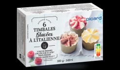 Picard 6 timbales glacées à l'italienne* Glaces À L'Italienne|Fraises, Fruits Rouges