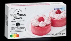Picard 2 vacherins vanille-framboise* Desserts Glacés Individuels|Desserts Glacés À Partager