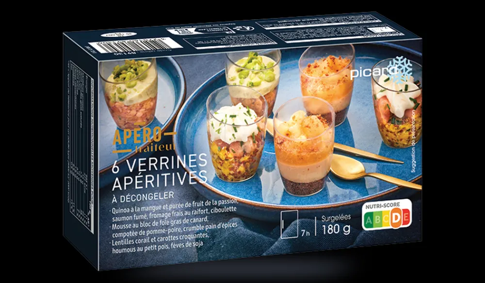 Picard 6 verrines apéritives* Verrines, Canapés