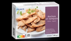 Picard Anchois en tempura* Produits Nutri-Score B|Poissons Panés, Meunières