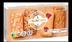 Picard Assortiment de 4 financiers* Cakes, Moelleux