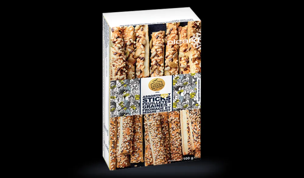 Picard Assortiment de sticks feuilletés graines-fromages* Gâteaux Apéritif