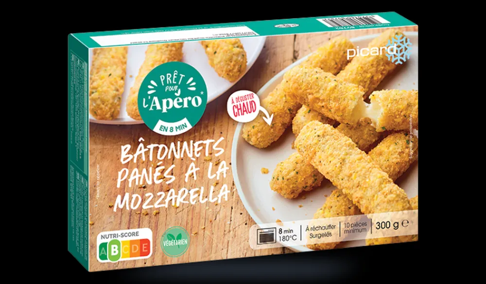 Picard Bâtonnets panés à la mozzarella* Apéritifs Chauds