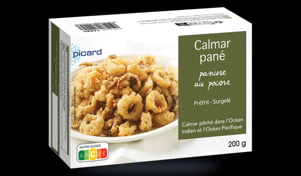 Picard Calmar pané panure poivre* Fruits De Mer Cuisinés Et Panés|Moules Et Autres Mollusques
