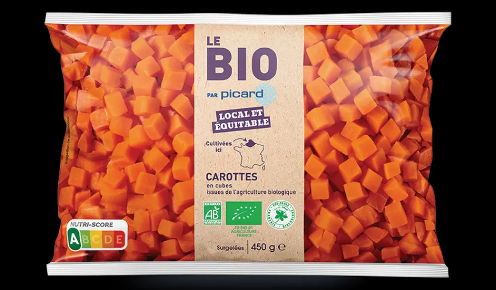 Picard Carottes en cubes bio local équitable* Légumes Bio