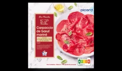 Picard Carpaccio de bœuf et sa marinade à l'huile d'olive 5 % et au basilic* Produits Nutri-Score A|Viandes Bio Et Labellisées