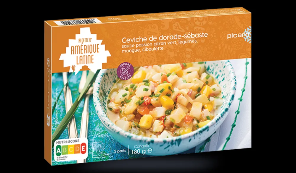 Picard Ceviche dorade-sébaste, sce passion citron, légume* 2 Parts|Plats Cuisinés
