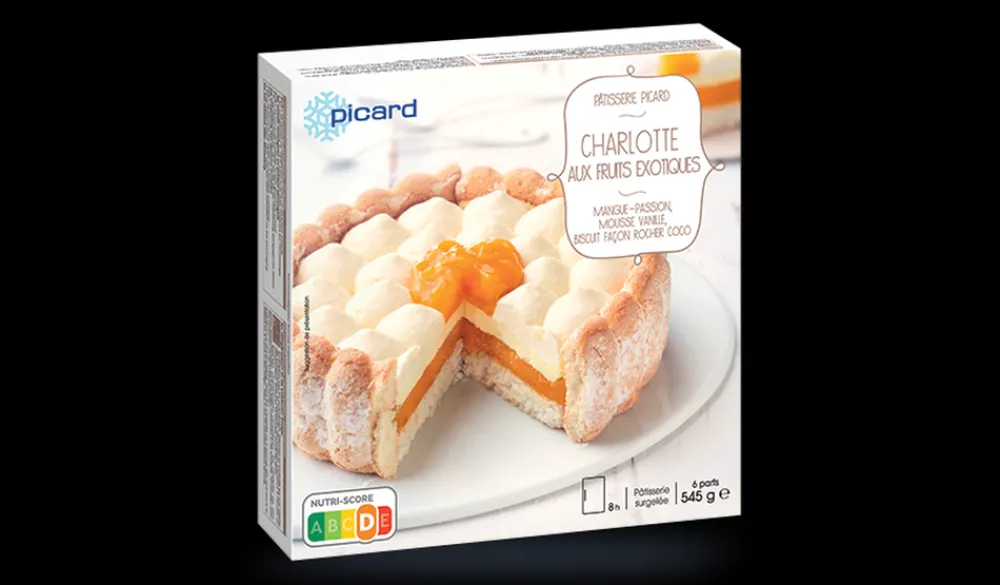 Picard Charlotte aux fruits exotiques, 6 parts* Cakes, Moelleux|Desserts Pâtissiers